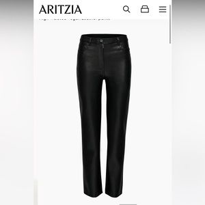 Size 6 black Artizia Melina Leather Pant